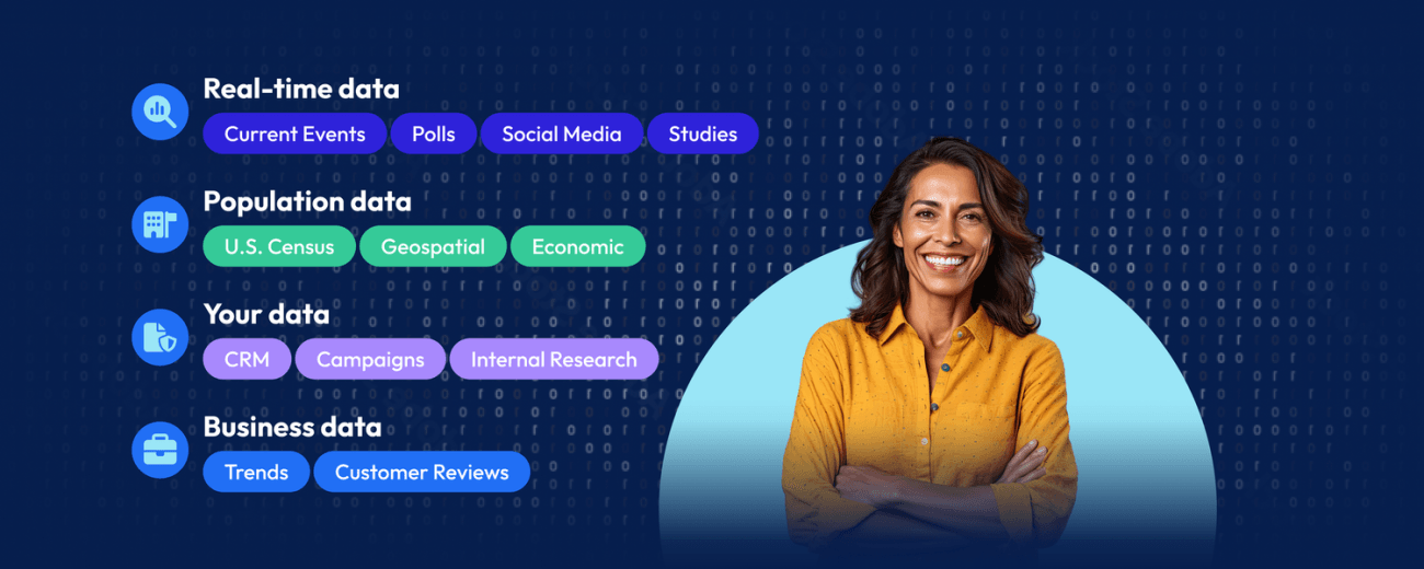 Crowdwave data sources: real-time, population, your data, business data